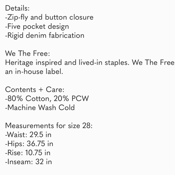 Free People Front Slit Jeans - Picture 6 of 7